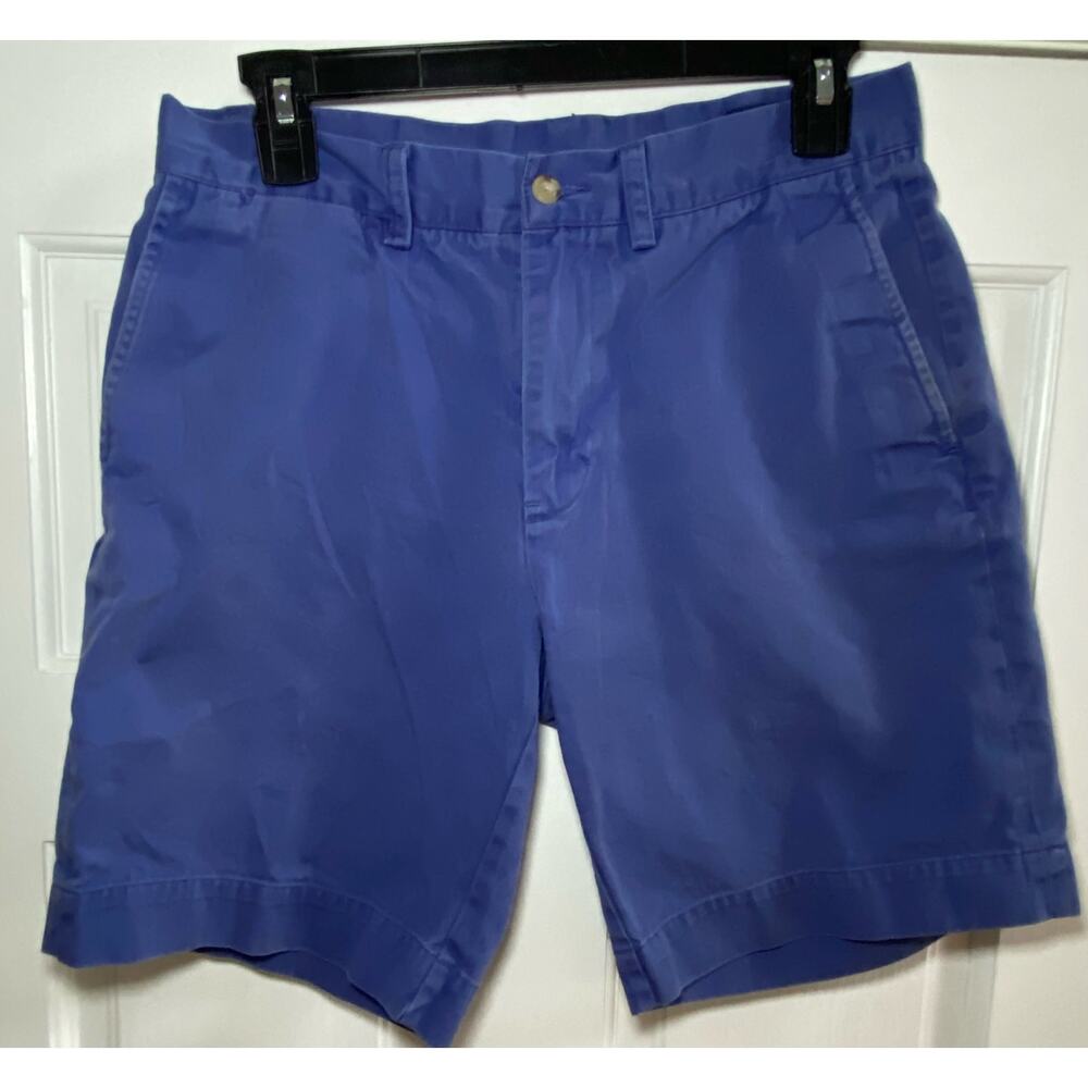 Polo Ralph Lauren Chino Shorts Men’s Sz 30 Classic Fit 9” inseam Blue Cotton